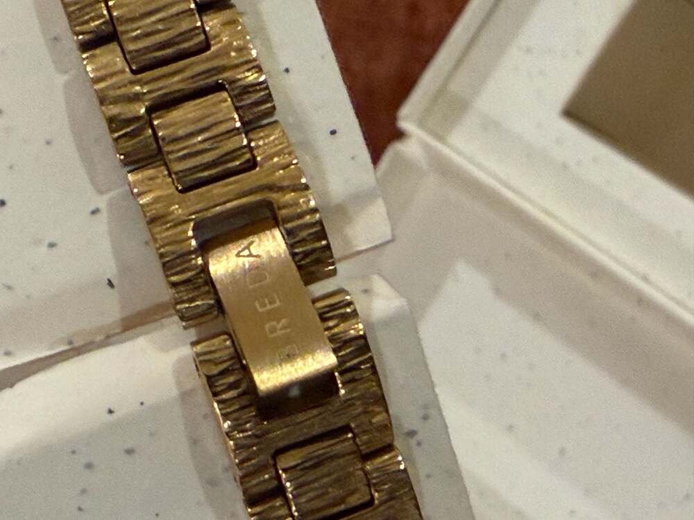 BREDA Jane 18mm Oval Gold Mother of Pearl Watch - Picture 5 of 7